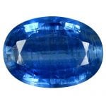 Piedra mineral Kyanita azul tallada