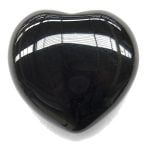 Piedra semipreciosa Obsidiana tallada en corazón
