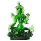 Estatua de vidrio de plomo imitación jade